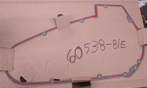 We bought a new outer primary gasket at California H-D for $23, and then we didn't use it.
