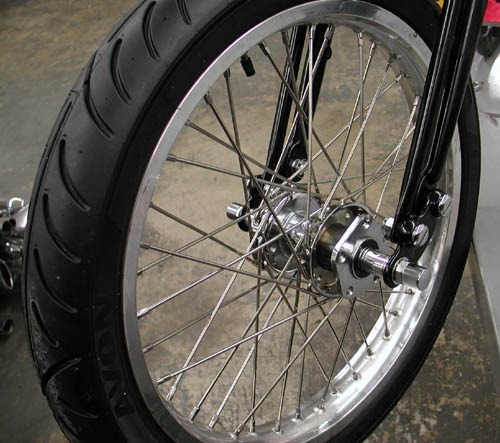 front wheel on springer