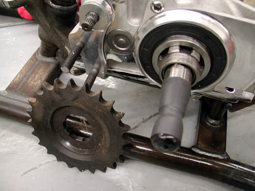 main shaft w chain sprocket