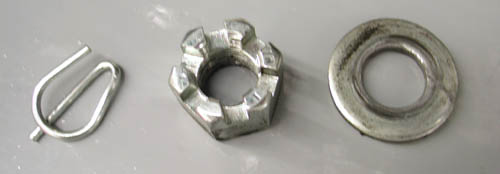axle nut n 
washers