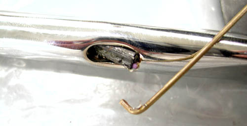 ts trying to fish 
wire thru lightbar