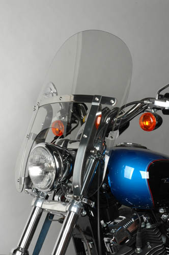 windshield in 
place