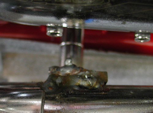 14 pipe tabs bolted in place