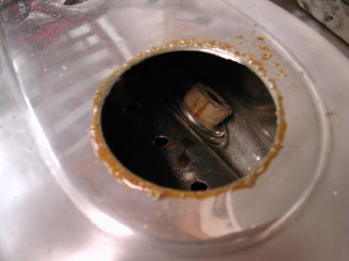 cap hole drilled