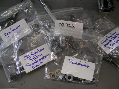 4 organizing fasteners in bags