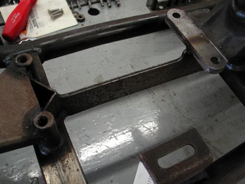 7 frame stap under tranny