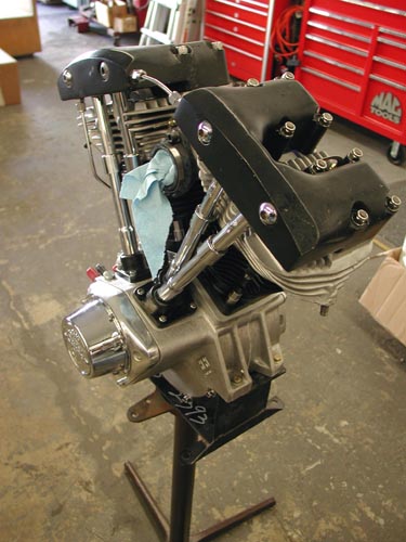 8 engine on stand