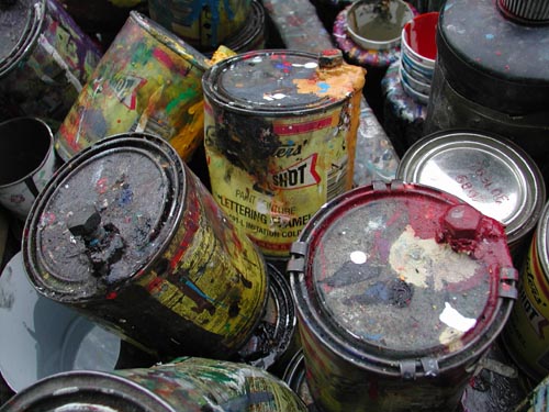 paint cans