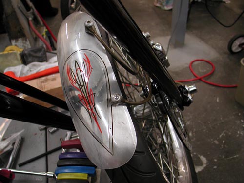 front fender in place