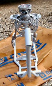 completed frame from front