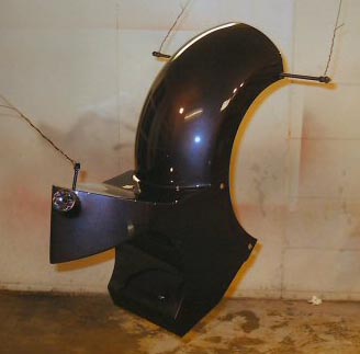 gas tank in paint booth