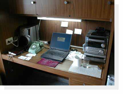 cabin desk shot