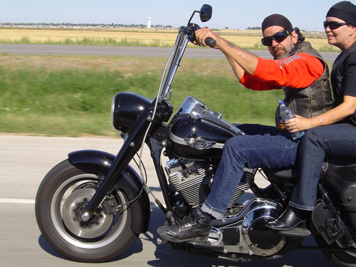 Sturgis king riding