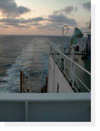 churned water