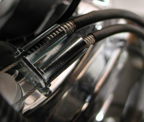 16 throttle cables in place at carb