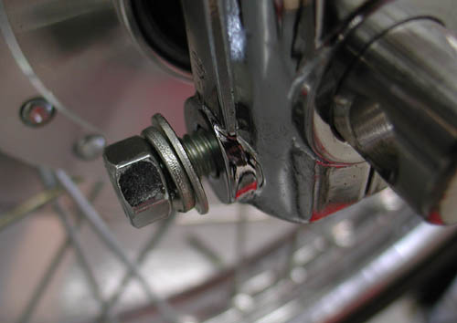 18 pinch bolt in place