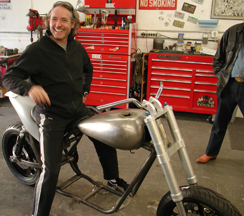 Christon on the bike