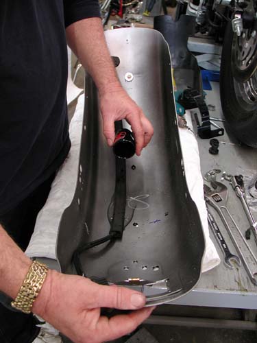 rear fender water before glue
