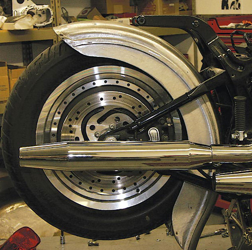 Taking Stock Out Of A Softail Rear Fender