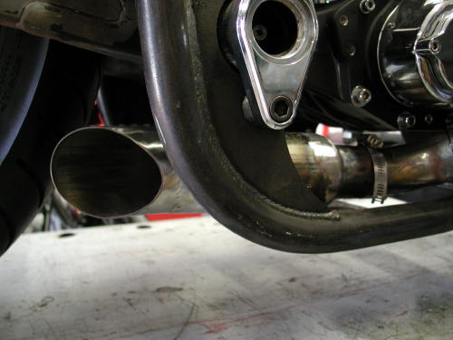 muffler in place