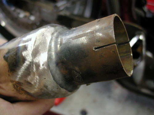 muffler to pipe tip