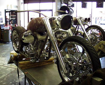 on lift before paint