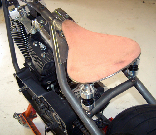 finished seat on bike back