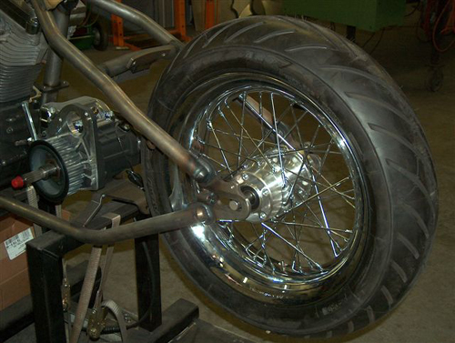 wheel rear on bike