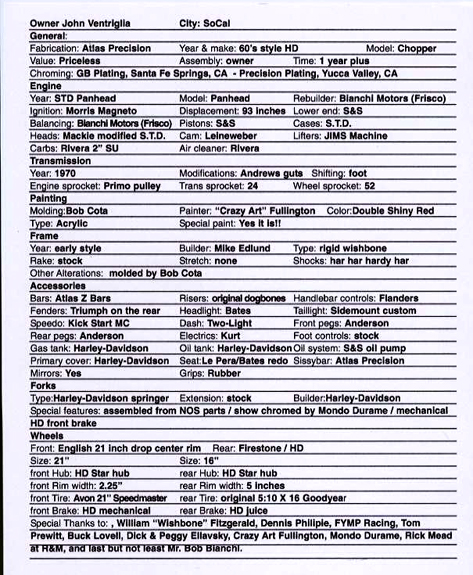 tech sheet