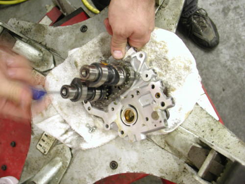 removing cams from plate 10