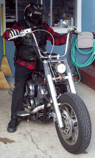 jim and the bike ready to roll
