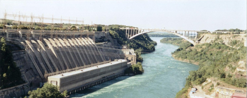 dam and bridge