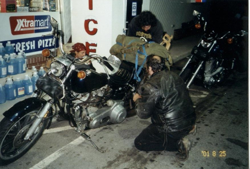 guys fixing bike