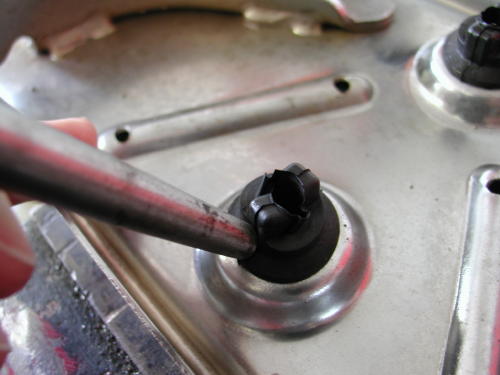 removing footboard rubbers 30