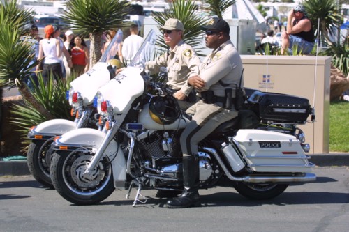 cops sitting