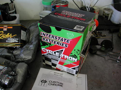 new battery in box