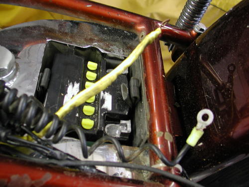 new battery in place not wired