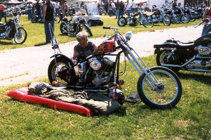 bike w sleeping bag