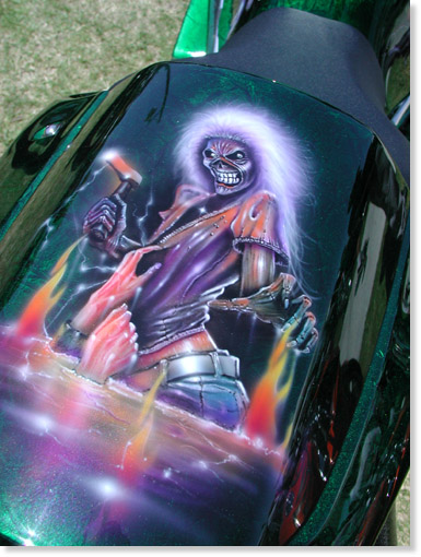 wicked woman painted fender