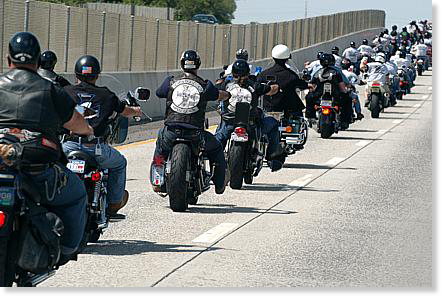 heroes riding away