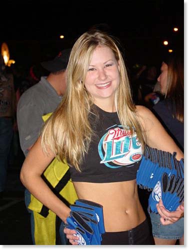 cutie in miller lite shirt