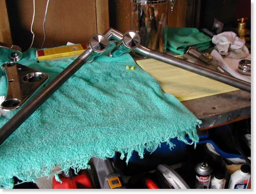 handlebars on table