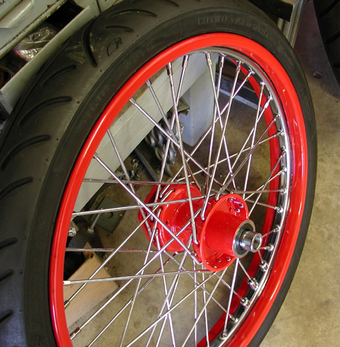 54 front wheel tire mounted 54