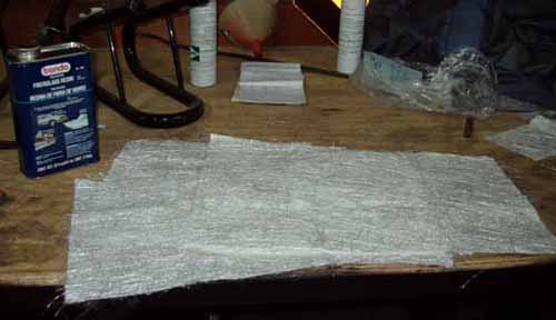 5 fiberglass sheets on table