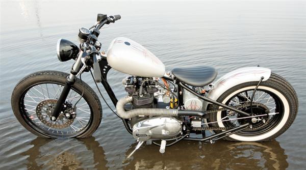 Both of these Triumph bobbers were recently featured in the HORSE.