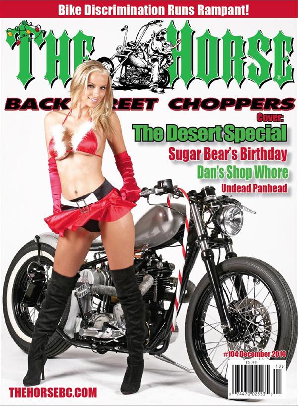 Not a bad way to start a Triumph Pipe article, on the cover of the Christmas 2010 HORSE. To subscribe, touch her gently.